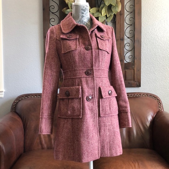 Tulle Jackets & Blazers - Tulle red, wool-blend coat 🧥